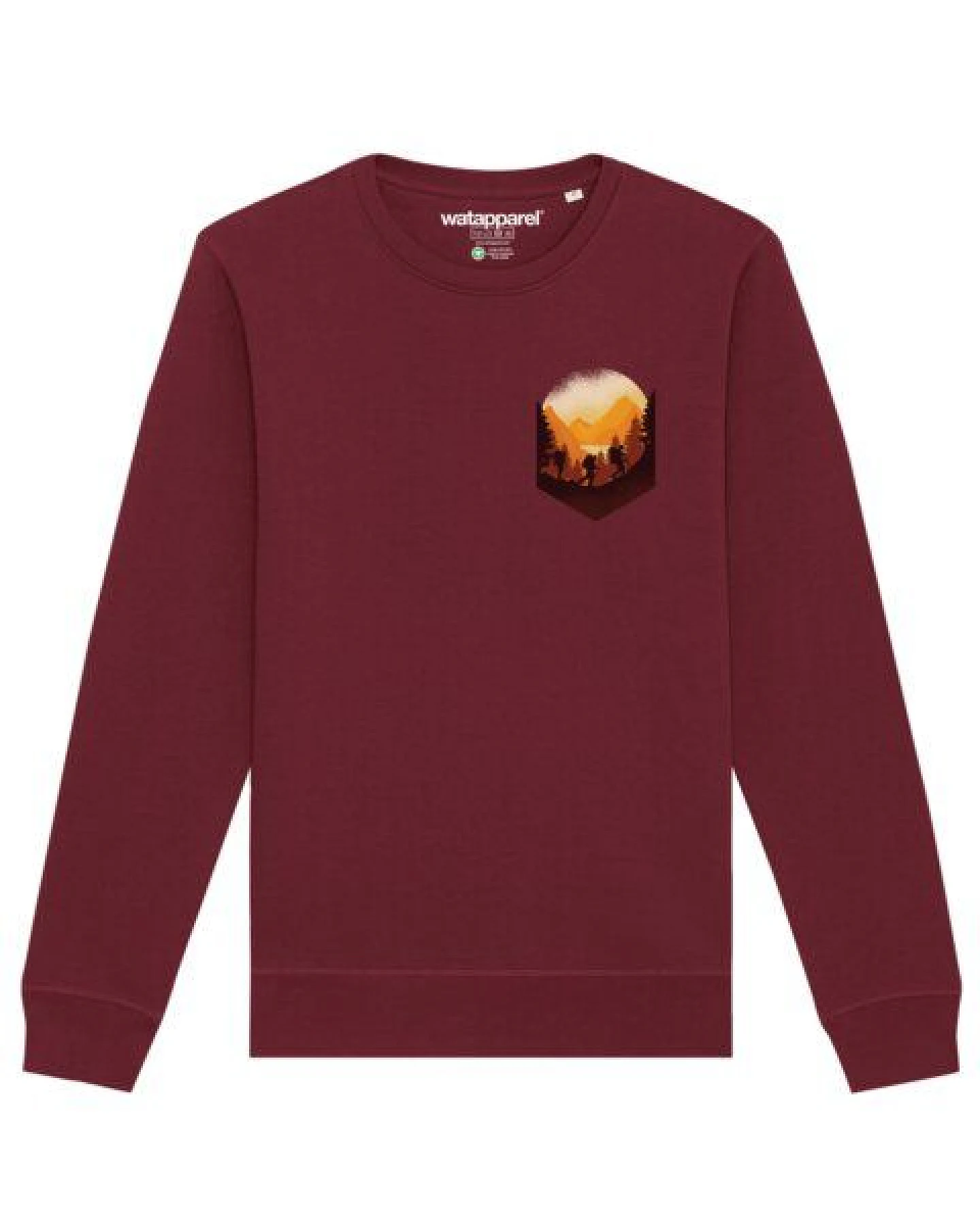 watapparel Sweatshirt Unisex Hiking in the mountains – Ansicht 2