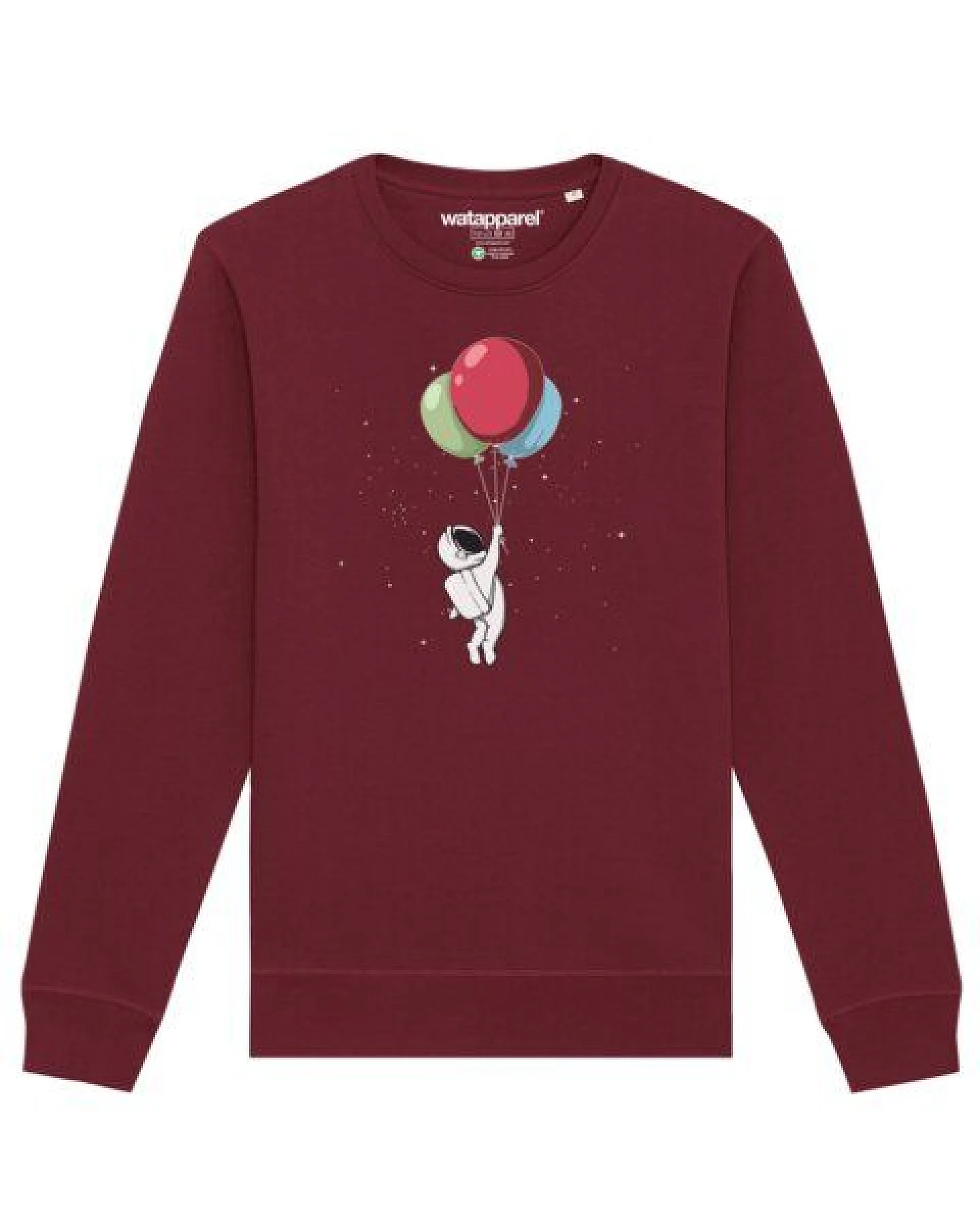 watapparel Sweatshirt Unisex Little Balloon Astronaut – Ansicht 2