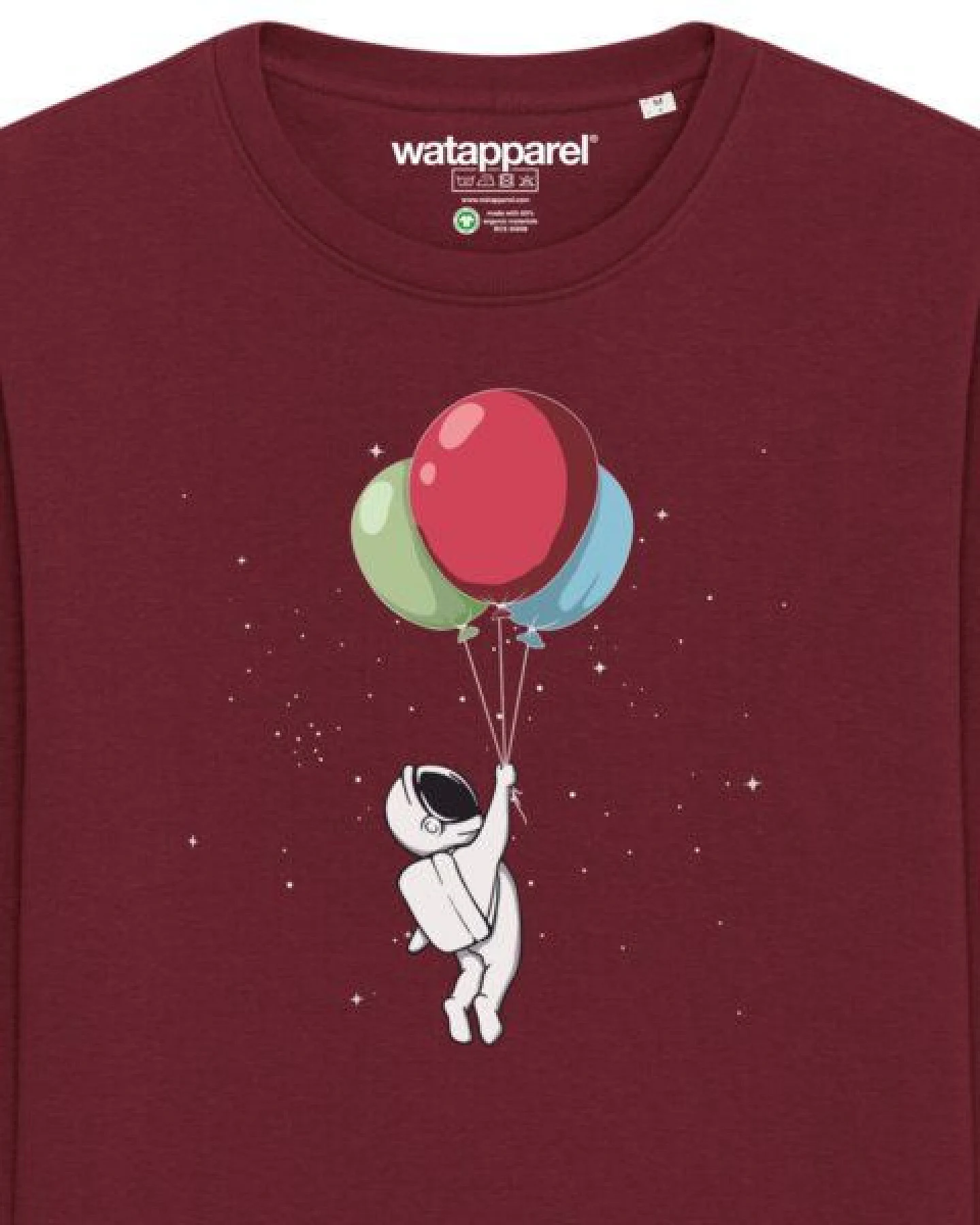 watapparel Sweatshirt Unisex Little Balloon Astronaut – Ansicht 3