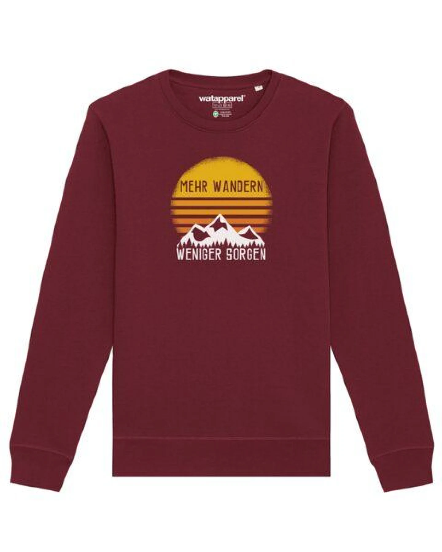 watapparel Sweatshirt Unisex Mehr Wandern – Ansicht 2