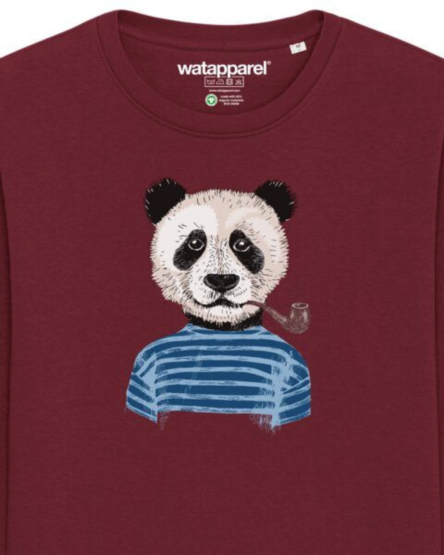watapparel Sweatshirt Unisex Panda – Ansicht 3