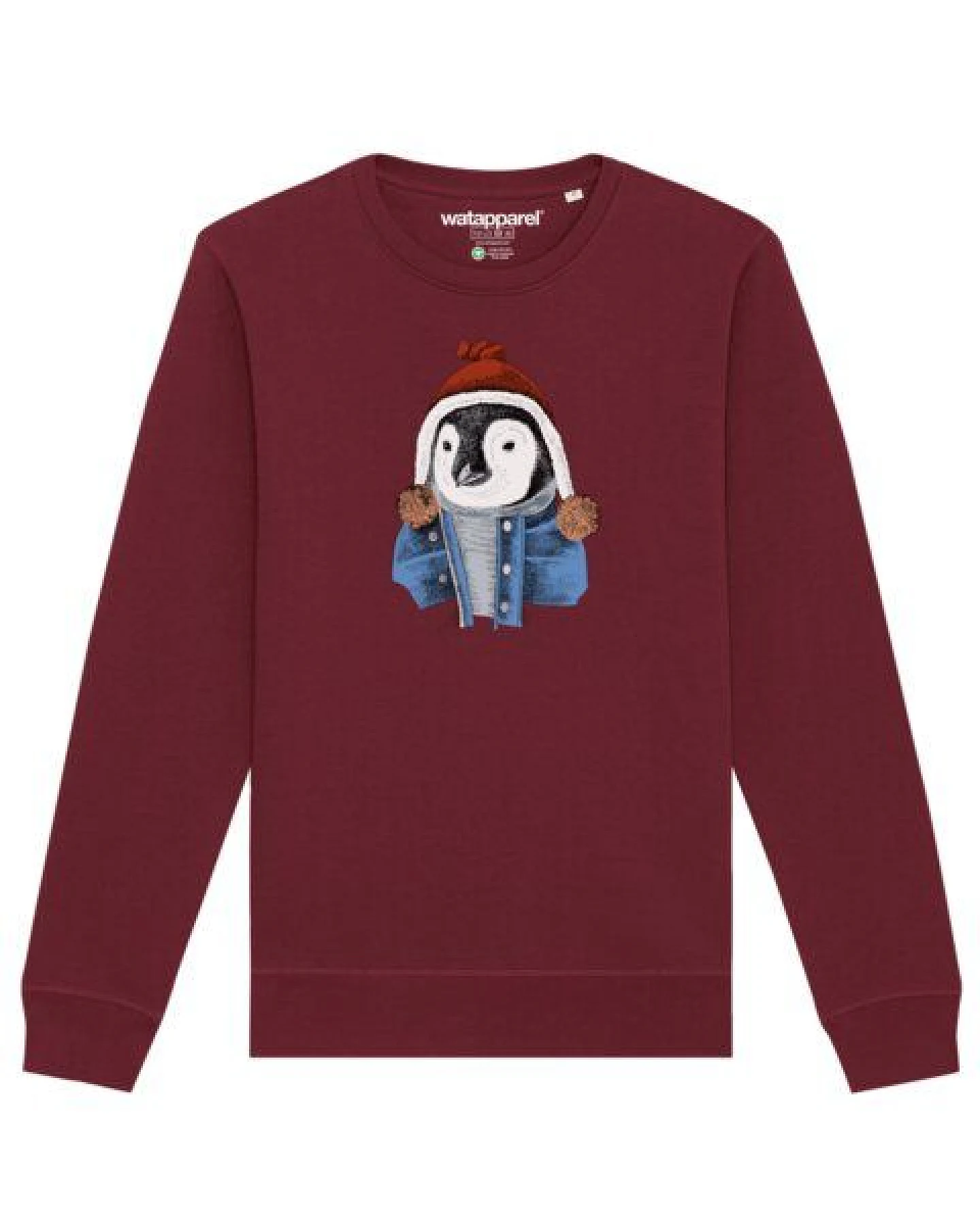 watapparel Sweatshirt Unisex Pinguin – Ansicht 2