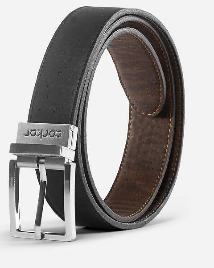 corkor Kork Gürtel 272 Reversible Black/Dark Brown