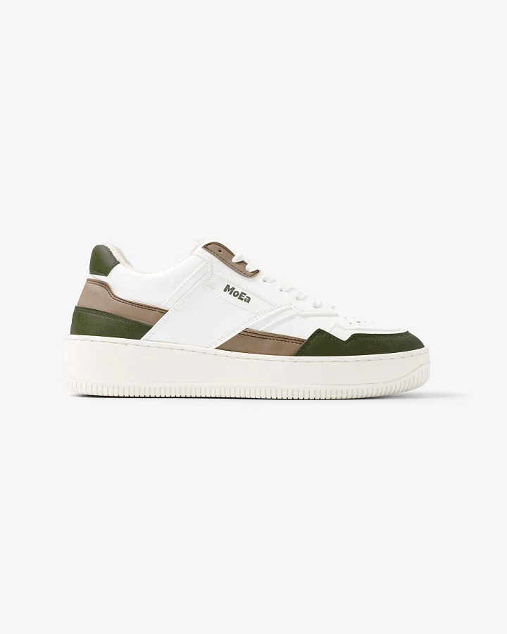 MoEa Herren vegan Sneaker Gen1 Braun Grün Weiß