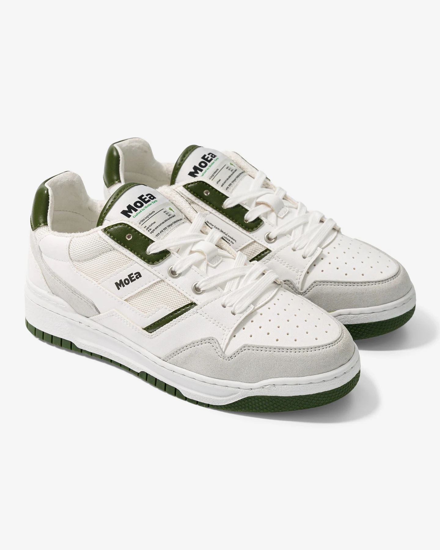 MoEa Herren vegan Sneaker Gen2 Cactus Weiß & Grün – Ansicht 2
