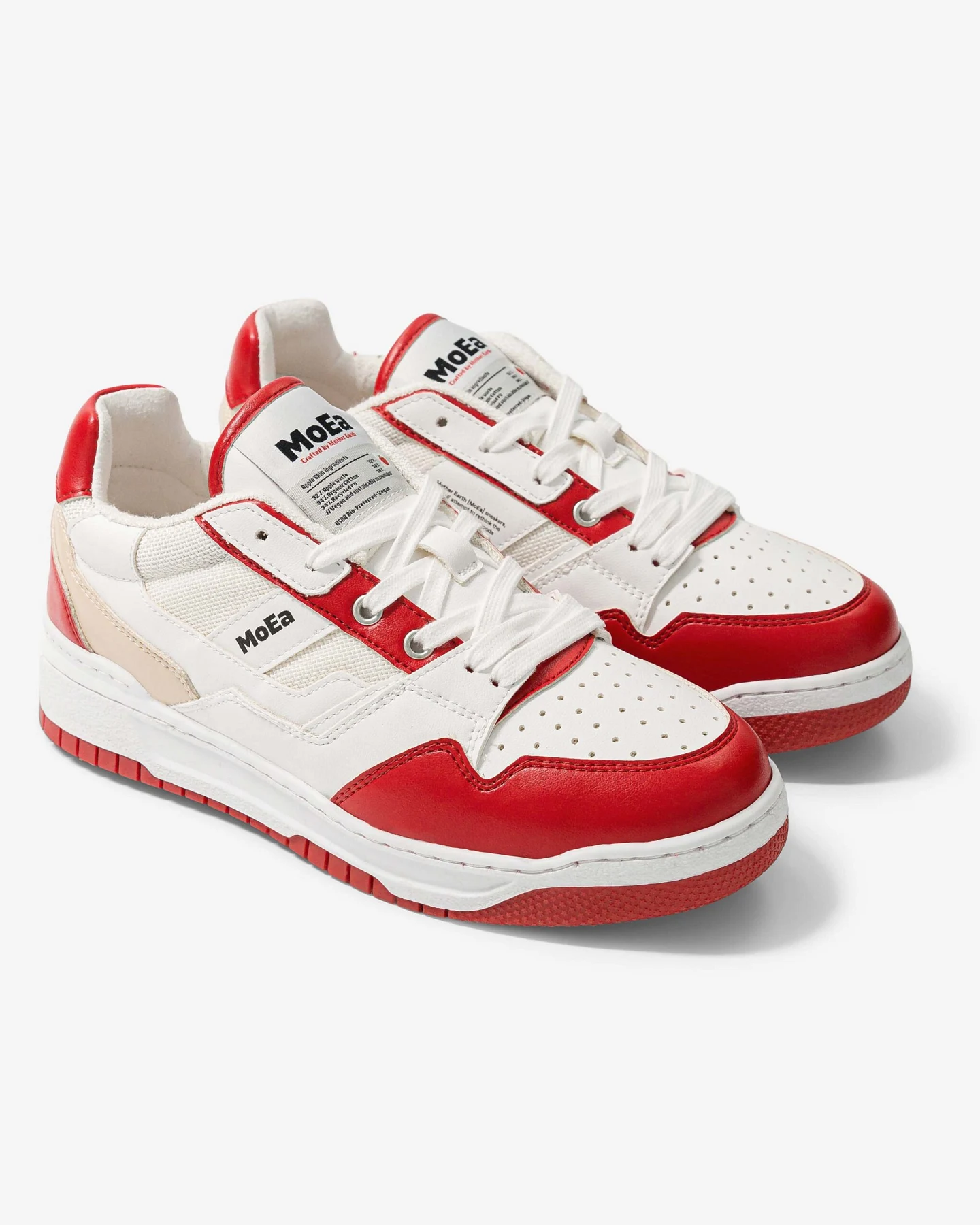 MoEa Herren vegan Sneaker Gen2 Sp Weiß & Rot – Ansicht 2