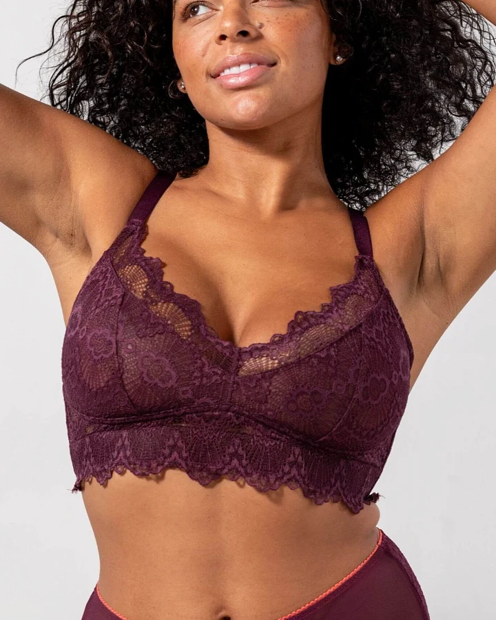 Understatement Damen vegan Bh Lace Support Plus Cherry