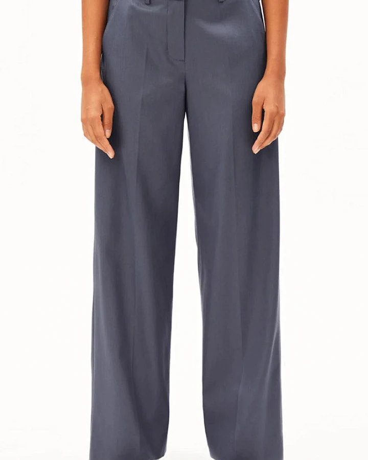 ARMEDANGELS Damen vegan Hose Leandraa Moonshadow Blue