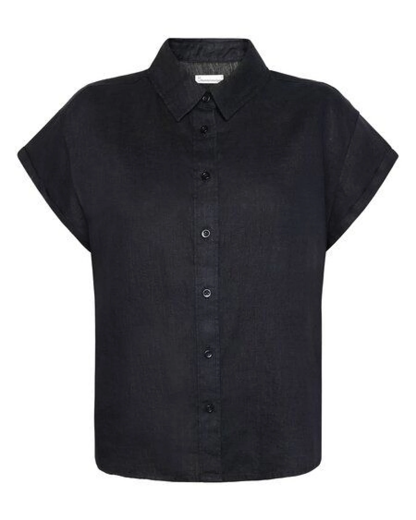 KnowledgeCotton Apparel ASTER faltbares Kurzarm-Leinenhemd - Bio-Leinen - GOTS/Vegan – Ansicht 2