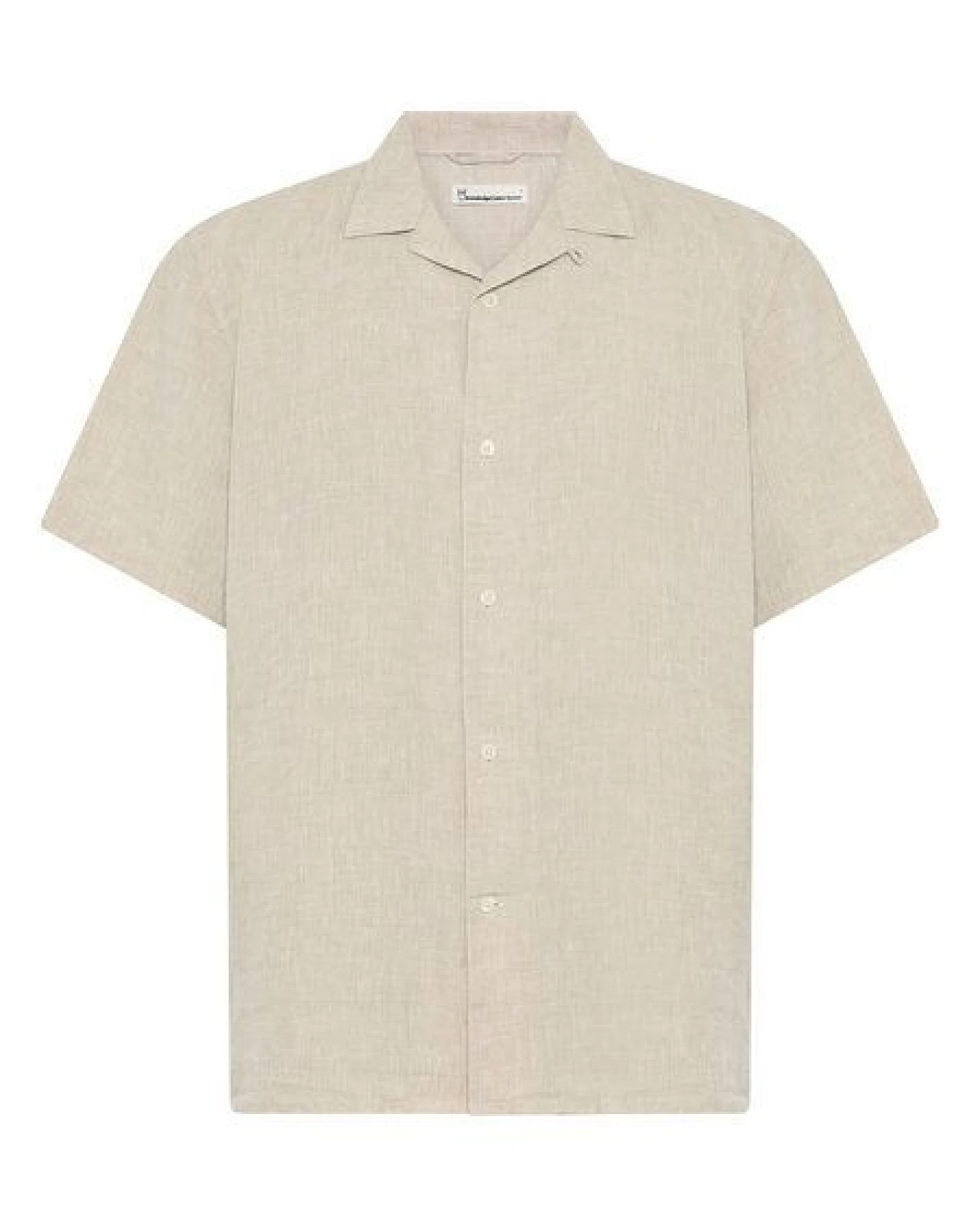 KnowledgeCotton Apparel Leinenhemd Box Fit - Short Sleeve - aus Bio-Leinen – Ansicht 3