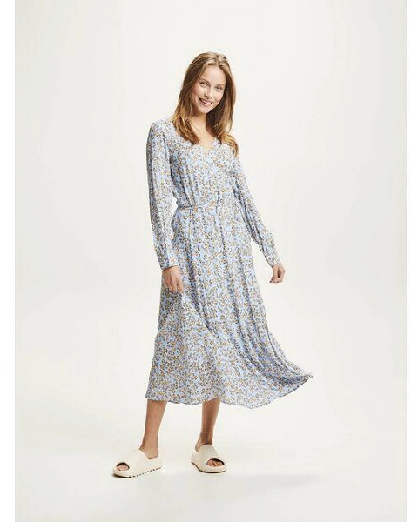 KnowledgeCotton Apparel Wickelkleid FLOWER aus Lenzing EcoVero – Ansicht 2