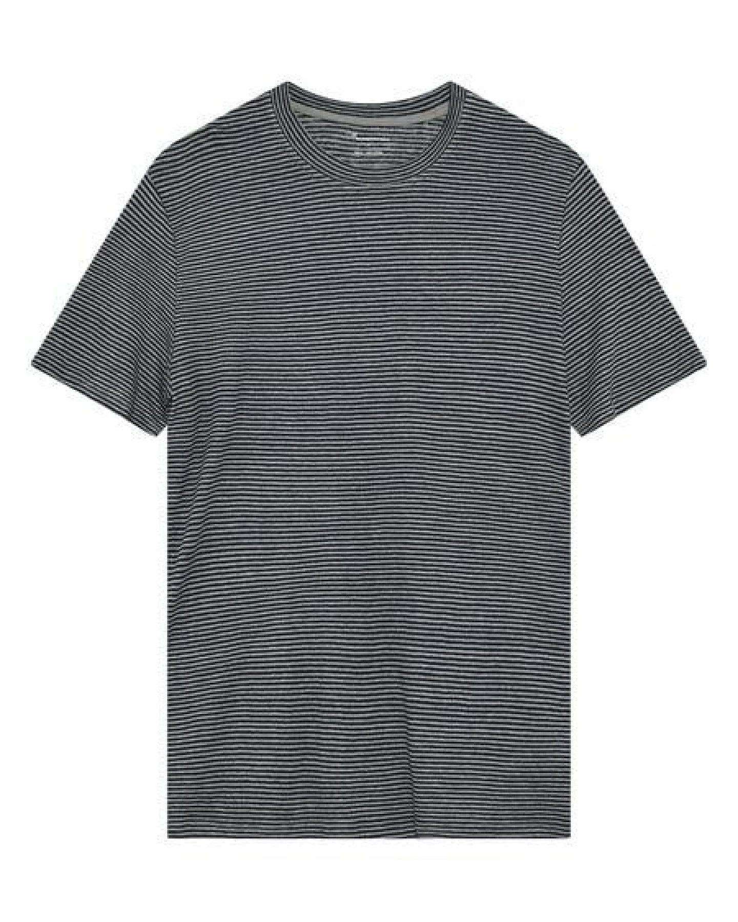 KnowledgeCotton Apparel Gestreiftes T-Shirt aus Bio-Leinen – Ansicht 3