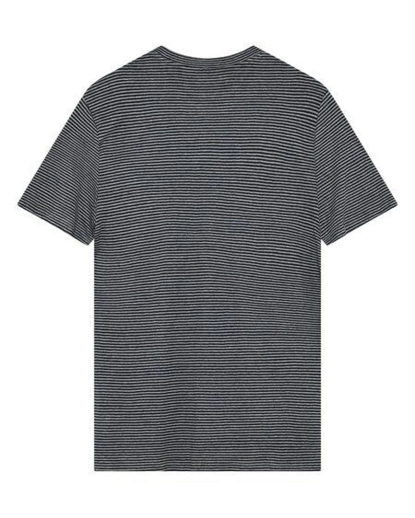 KnowledgeCotton Apparel Gestreiftes T-Shirt aus Bio-Leinen – Ansicht 4