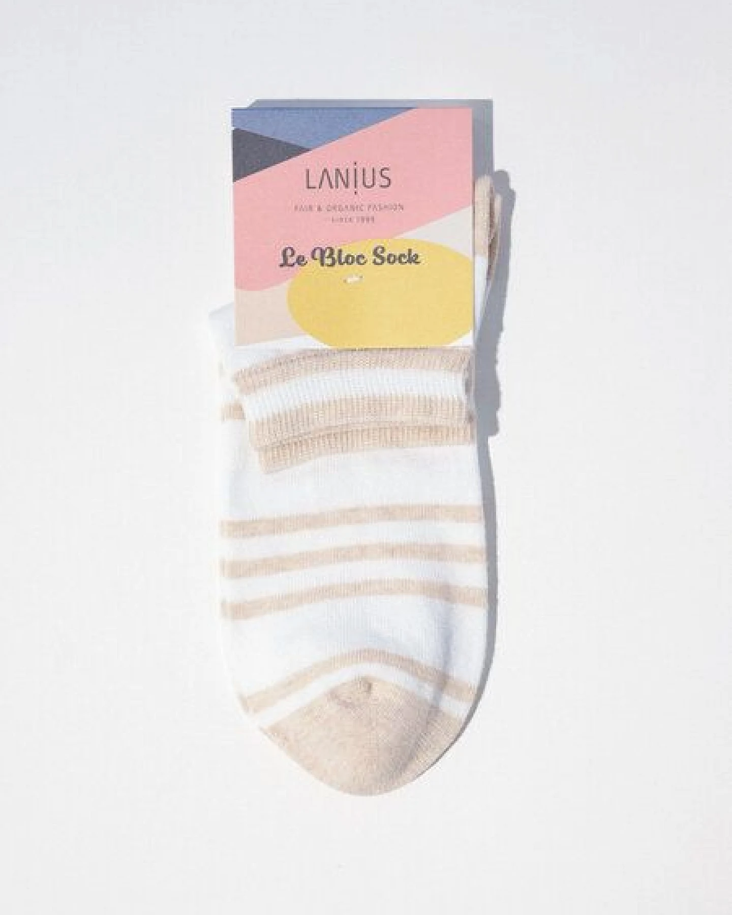 LANIUS Sneaker Socken Streifen aus Bio-Baumwolle – Ansicht 2
