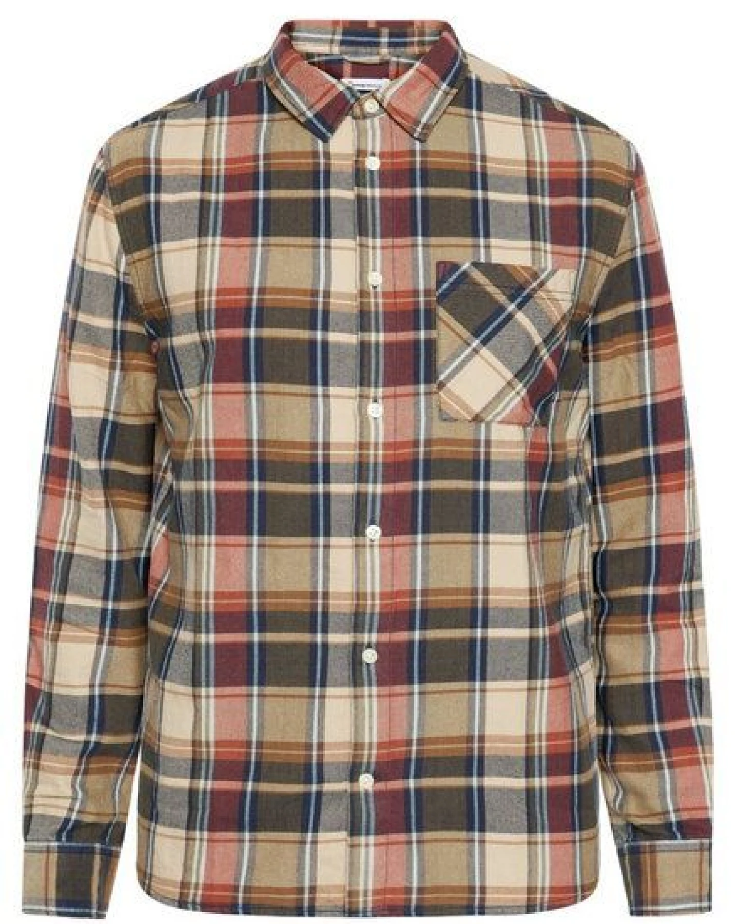 KnowledgeCotton Apparel Kariertes Hemd CHECKERED SHIRT Flanell aus Bio-Baumwolle – Ansicht 4