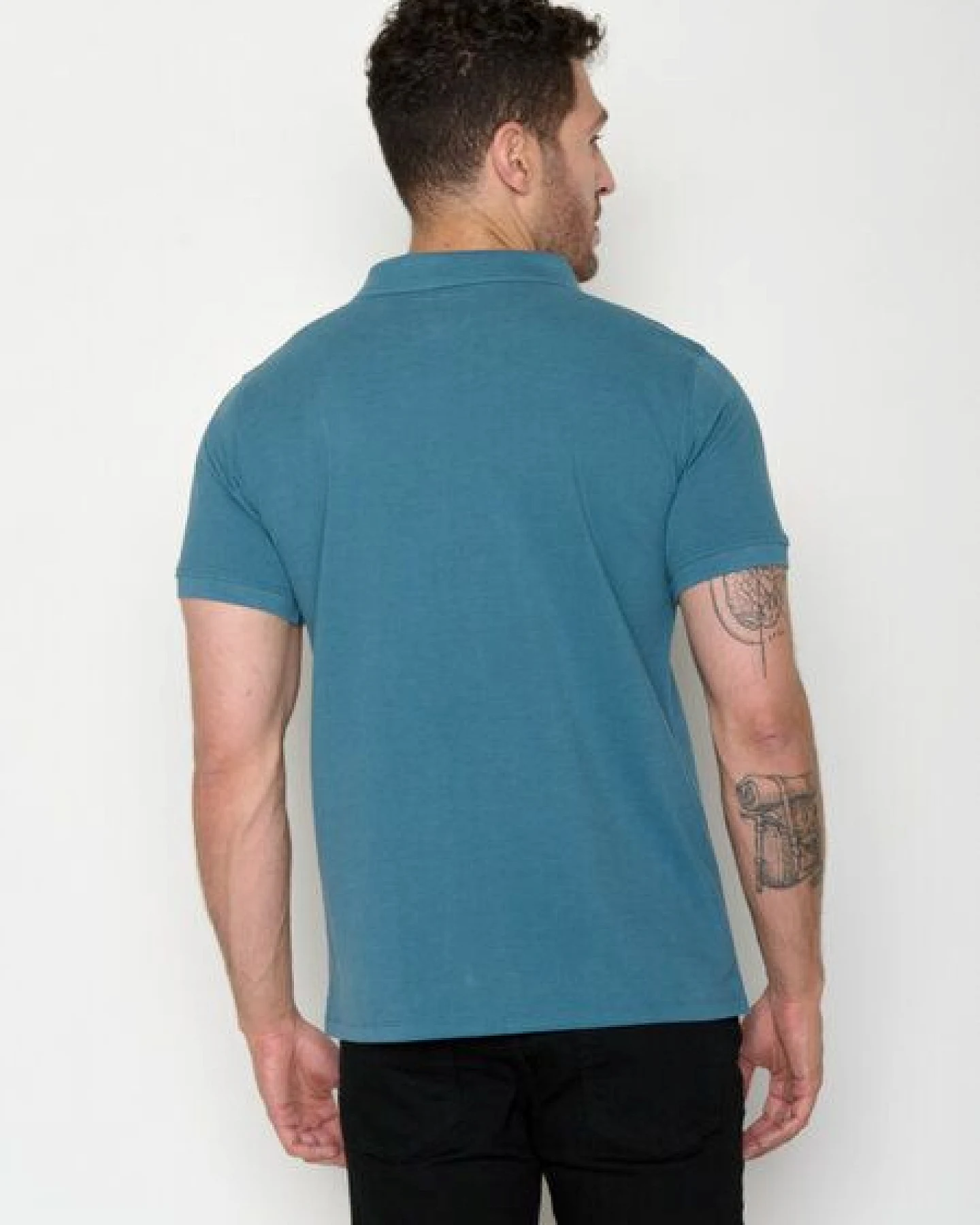 GREENBOMB Polo-Shirt Canoe Cross Strike Tidal Blue – Ansicht 3