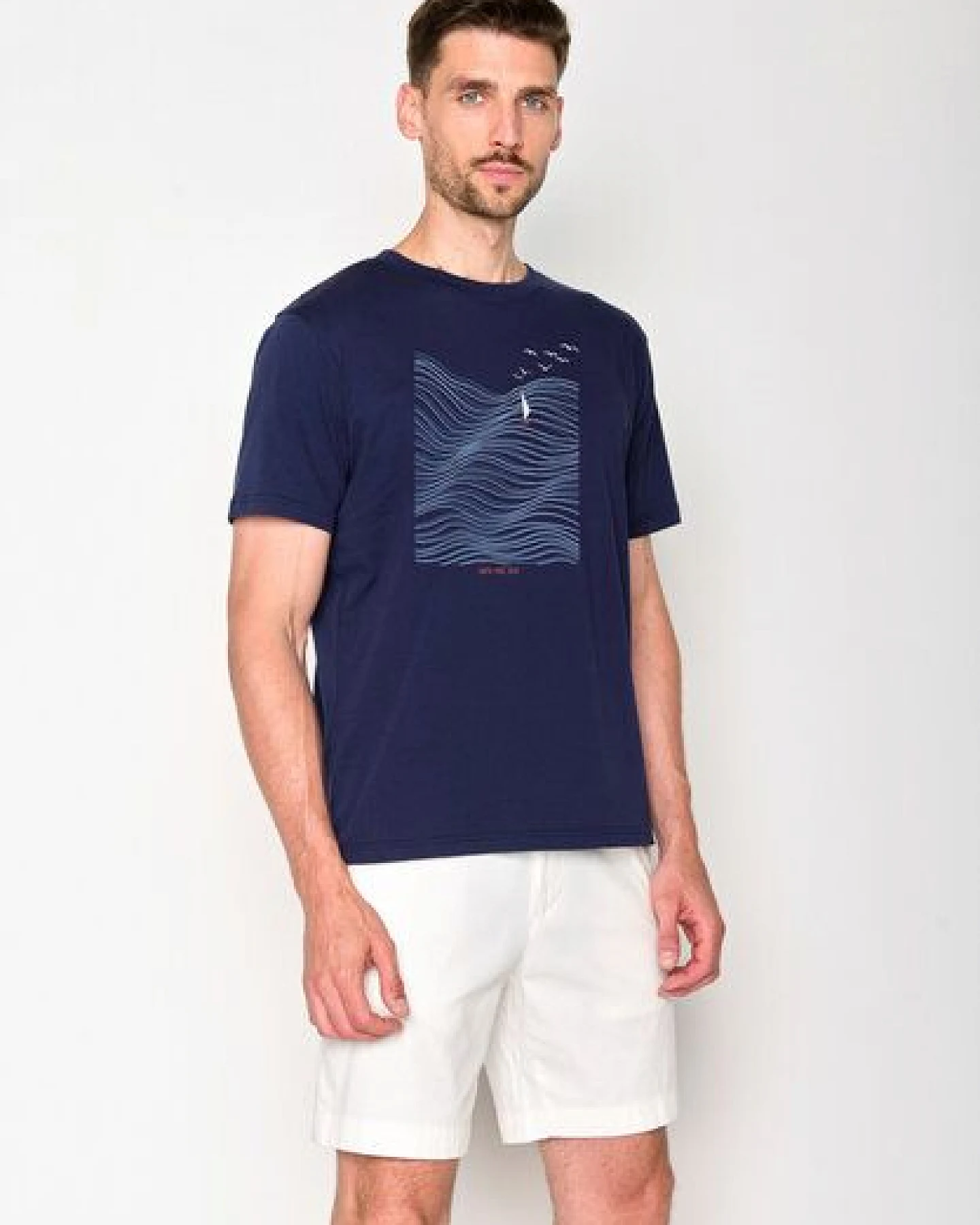 GREENBOMB Nature Sea Vibes Fusion - Lässiges T-Shirt aus Bio-Baumwolle / hochwertiger Print / GOTS / Fair & Vegan – Ansicht 3