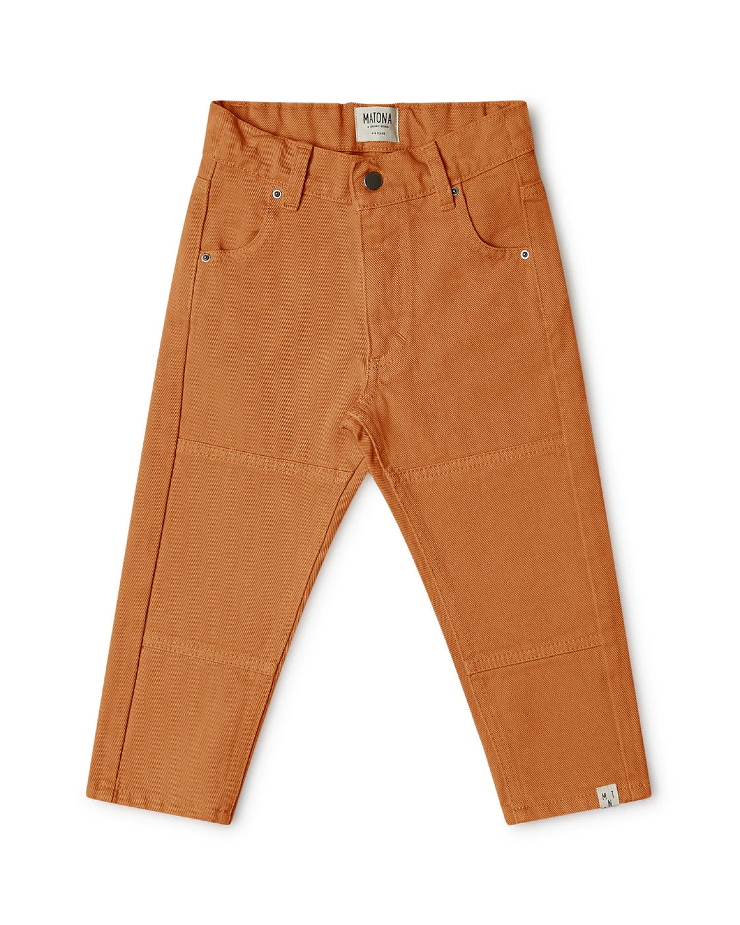 MATONA unisex vegan Hose Denim Copper Orange – Ansicht 2