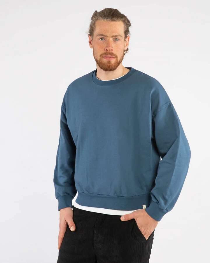MATONA Herren vegan Sweatshirt Segel Blau