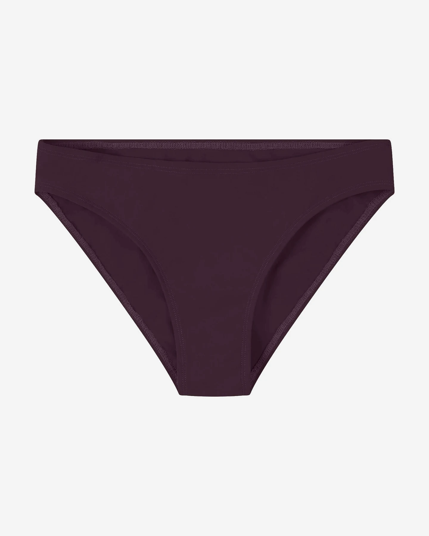 MATONA Damen vegan Bikini-Slip Aubergine – Ansicht 2