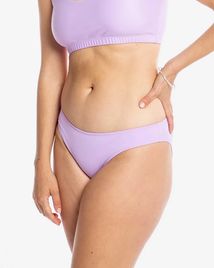 MATONA Damen vegan Bikini Slip Flieder