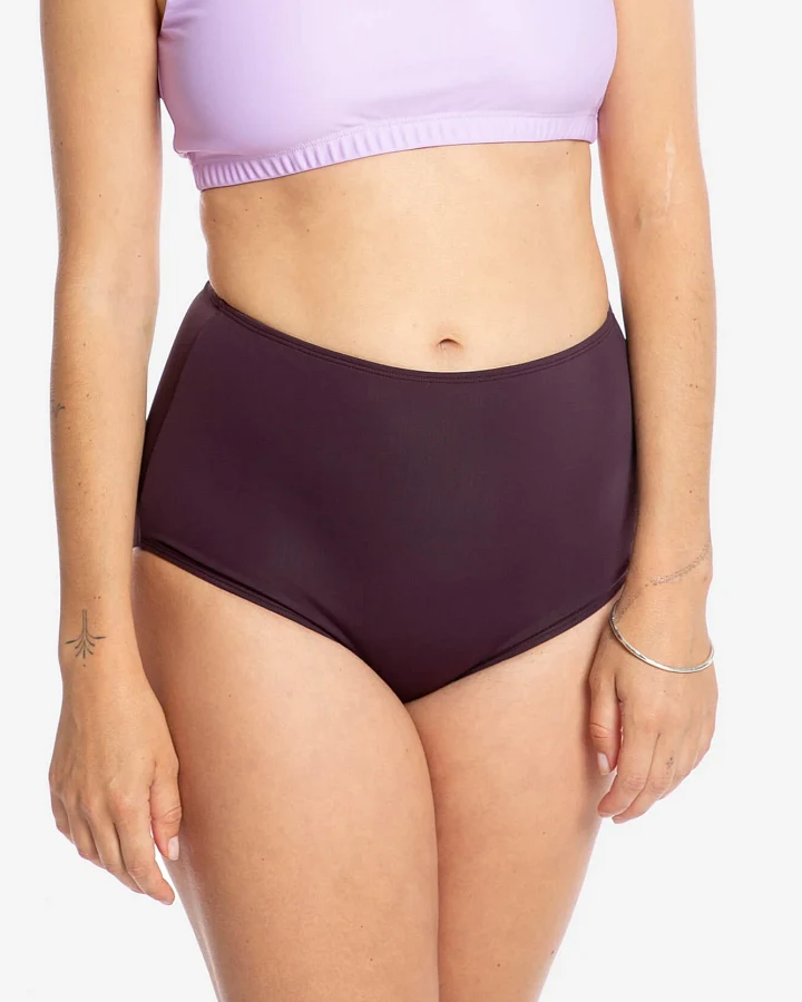 MATONA Damen vegan Bikiniunterteil Aubergine