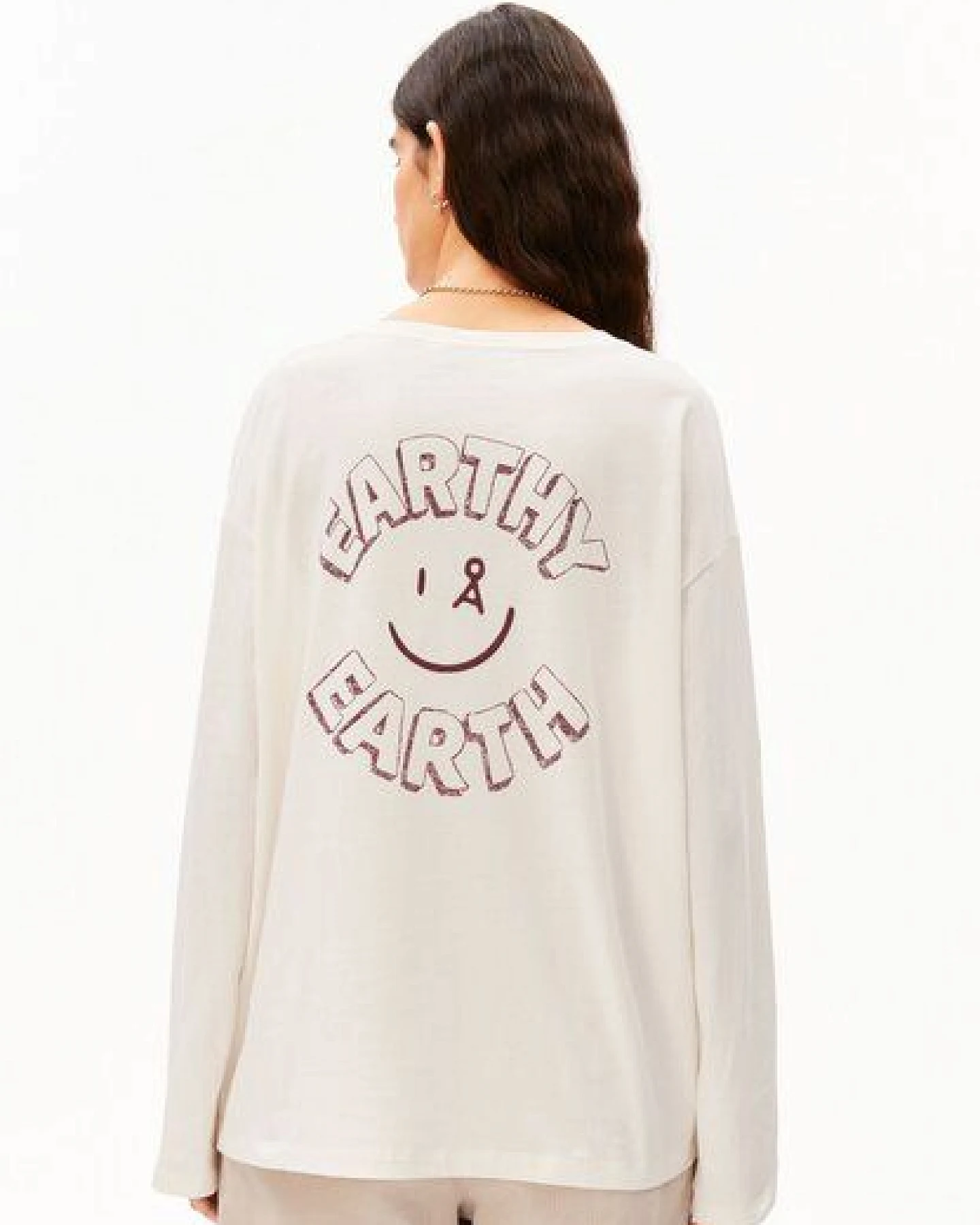 ARMEDANGELS FIETAA EARTH Damen Longsleeve 100% Bio-Baumwolle – Ansicht 2