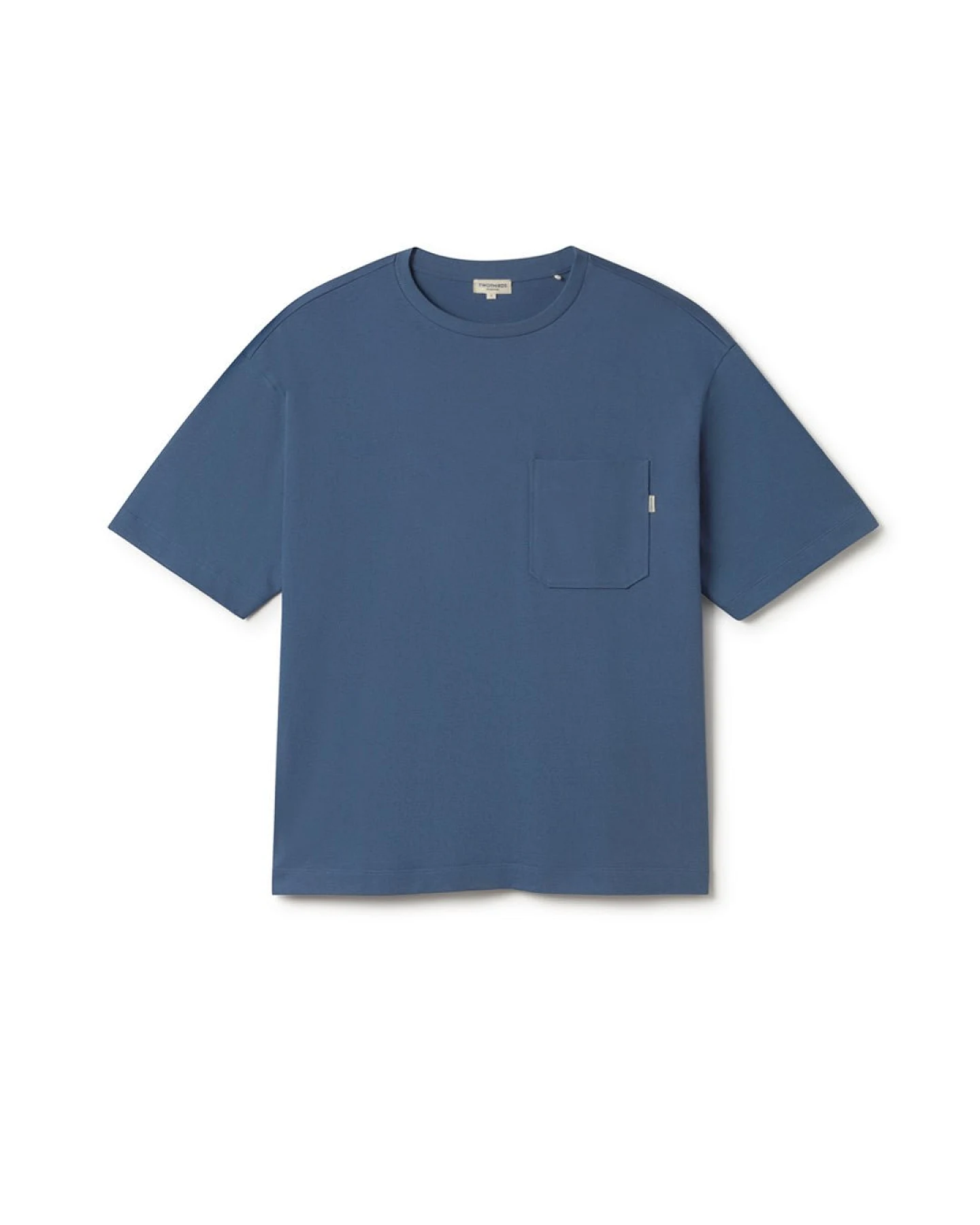 TWOTHIRDS Herren vegan T-Shirt Whitestrand Vintage Indigo – Ansicht 2