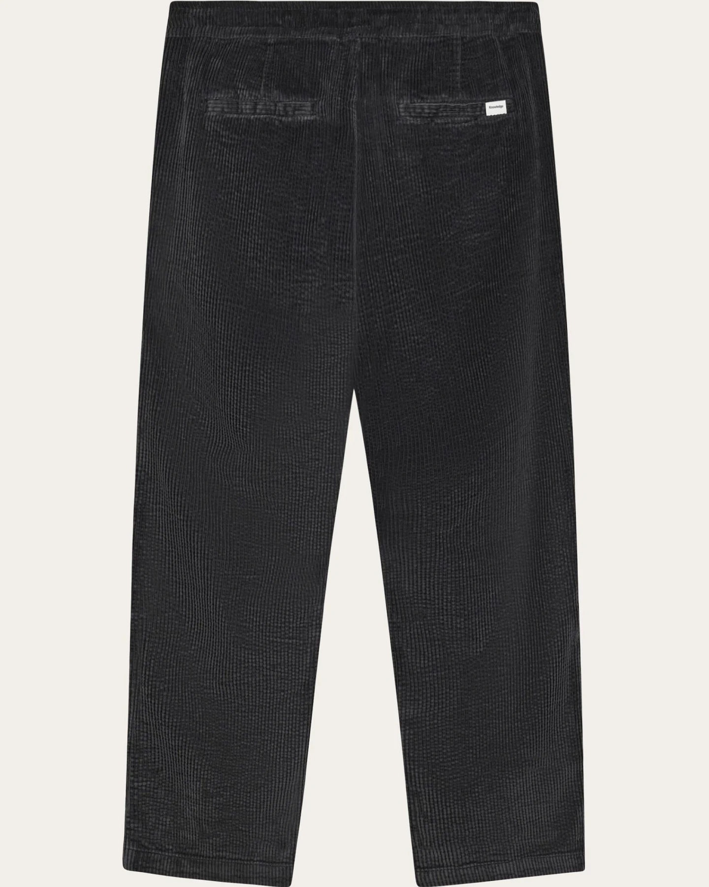 KnowledgeCotton Apparel Herren vegan Hose Corduroy Fig Comfort Schwarz Jet – Ansicht 2