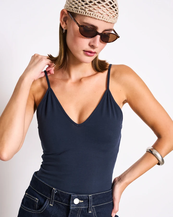 JAN 'N JUNE Damen vegan Top Matilda Nightfall