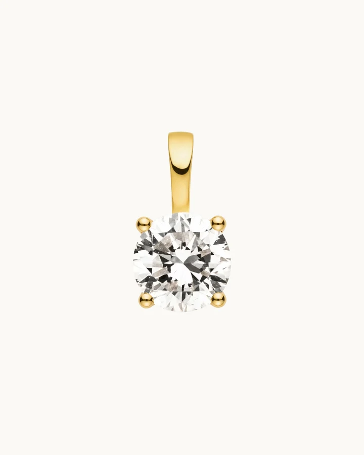 Dear Darling Berlin Damen vegan Anhänger Mit Brillanten-Charm Lou Aus 14 Karat Echtgold