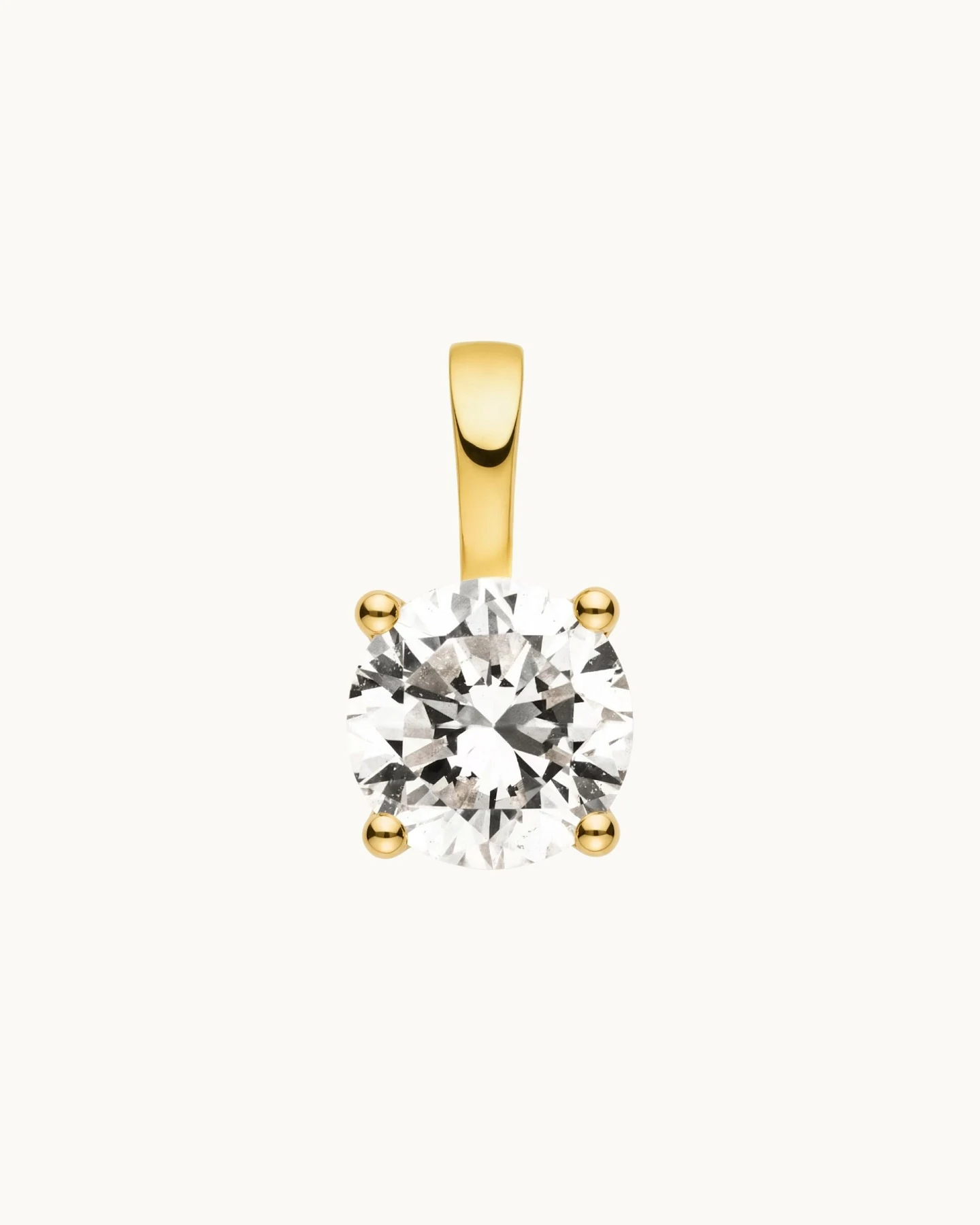 Dear Darling Berlin Damen vegan Anhänger Mit Brillanten-Charm Lou Aus 14 Karat Echtgold – Ansicht 2