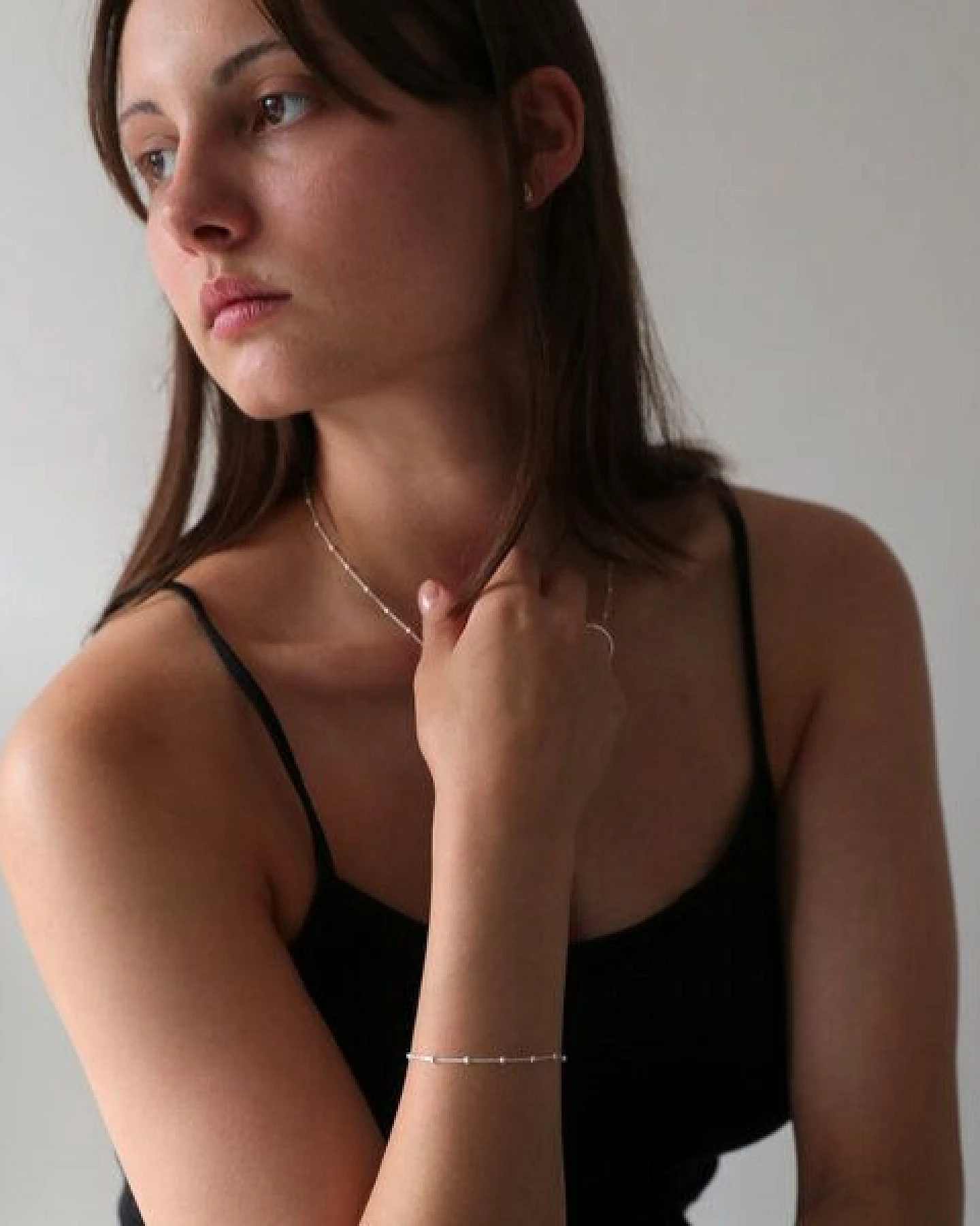 BELLYBIRD Jewellery Halskette - feine Kugelkette, 925 Sterlingsilber, vergoldet – Ansicht 3