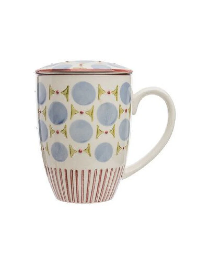 TRANQUILLO Tasse mit Teesieb RETROFLORIA