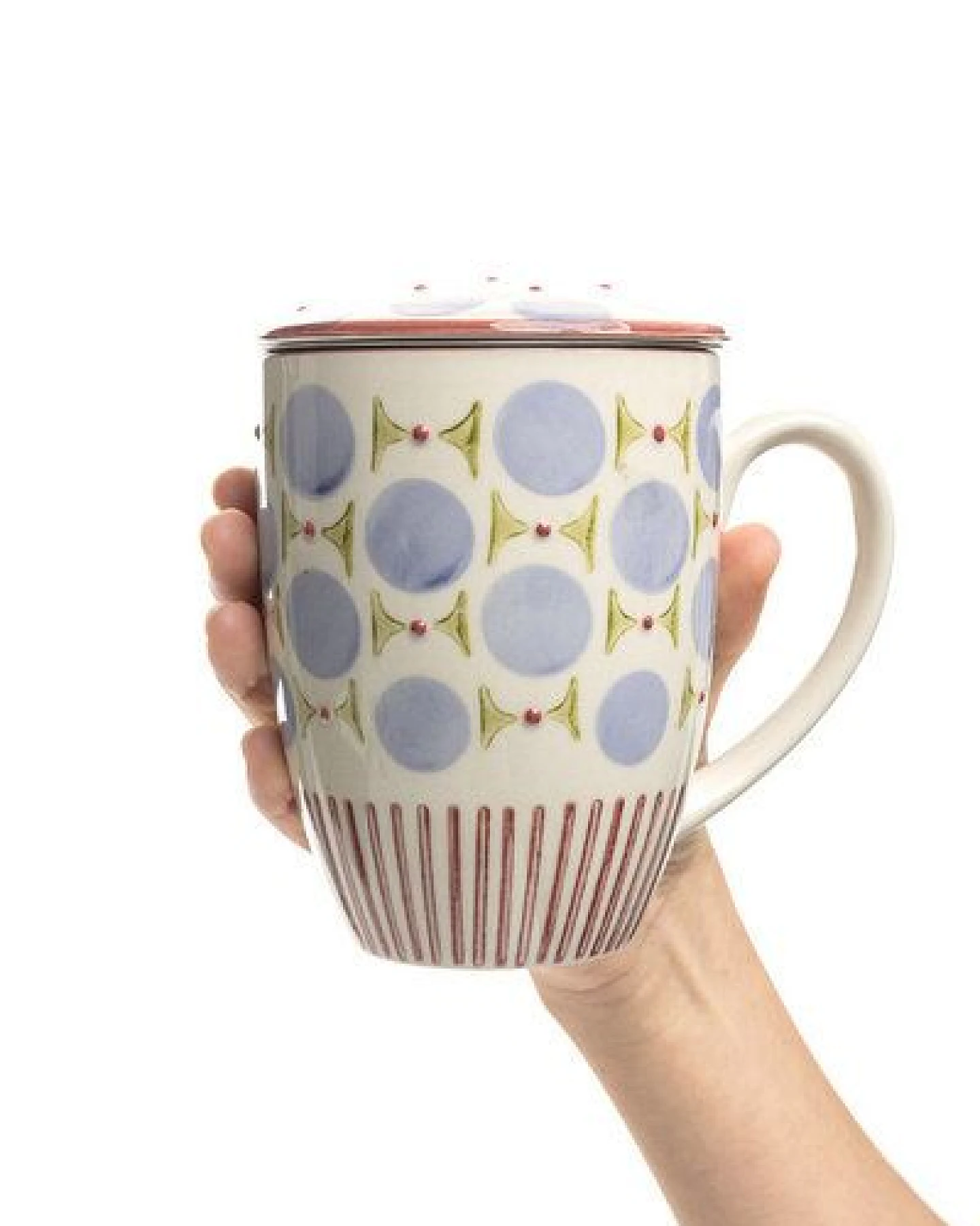 TRANQUILLO Tasse mit Teesieb RETROFLORIA – Ansicht 3