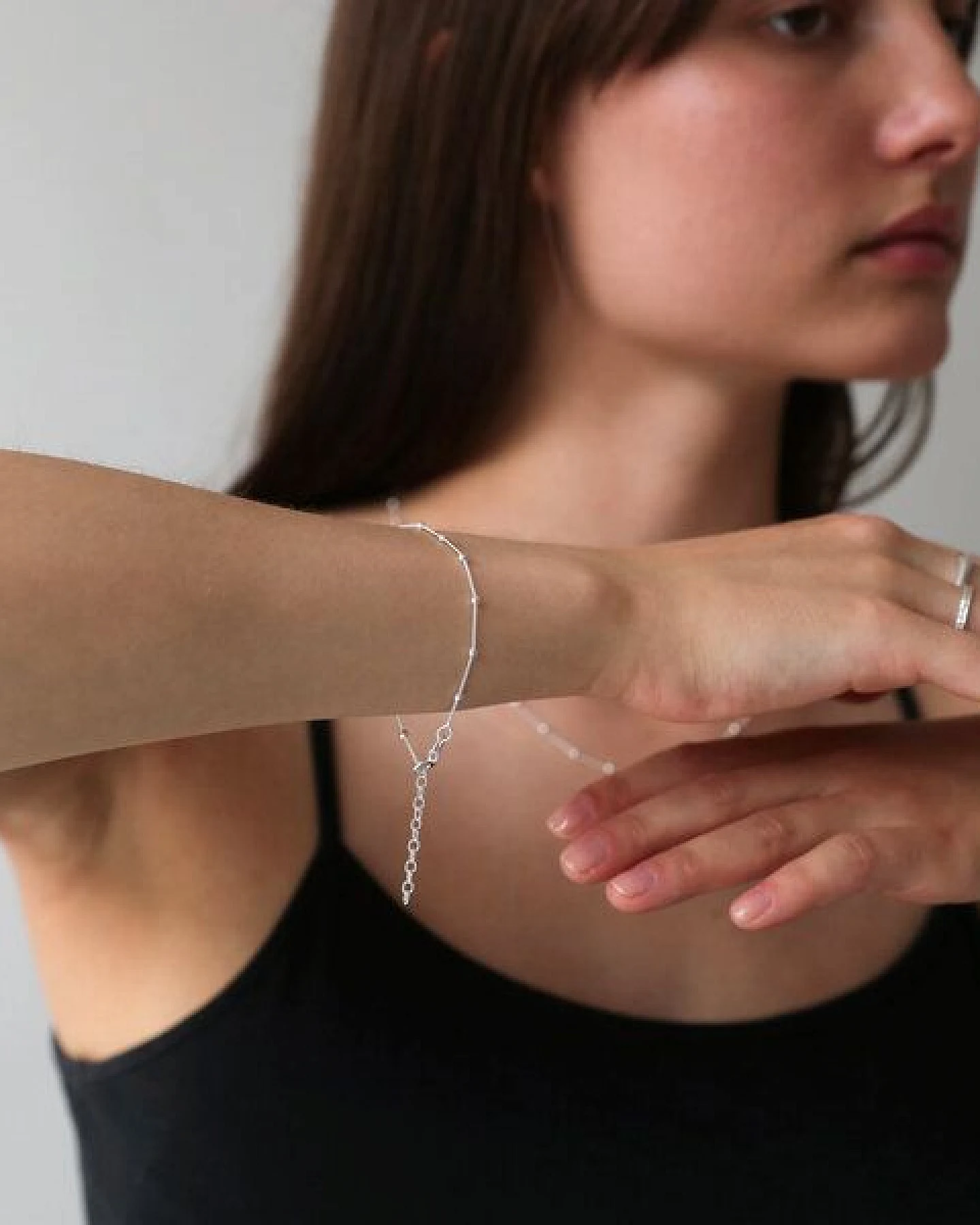 BELLYBIRD Jewellery Armband - feine Kugelkette, 925 Sterlingsilber, vergoldet – Ansicht 4