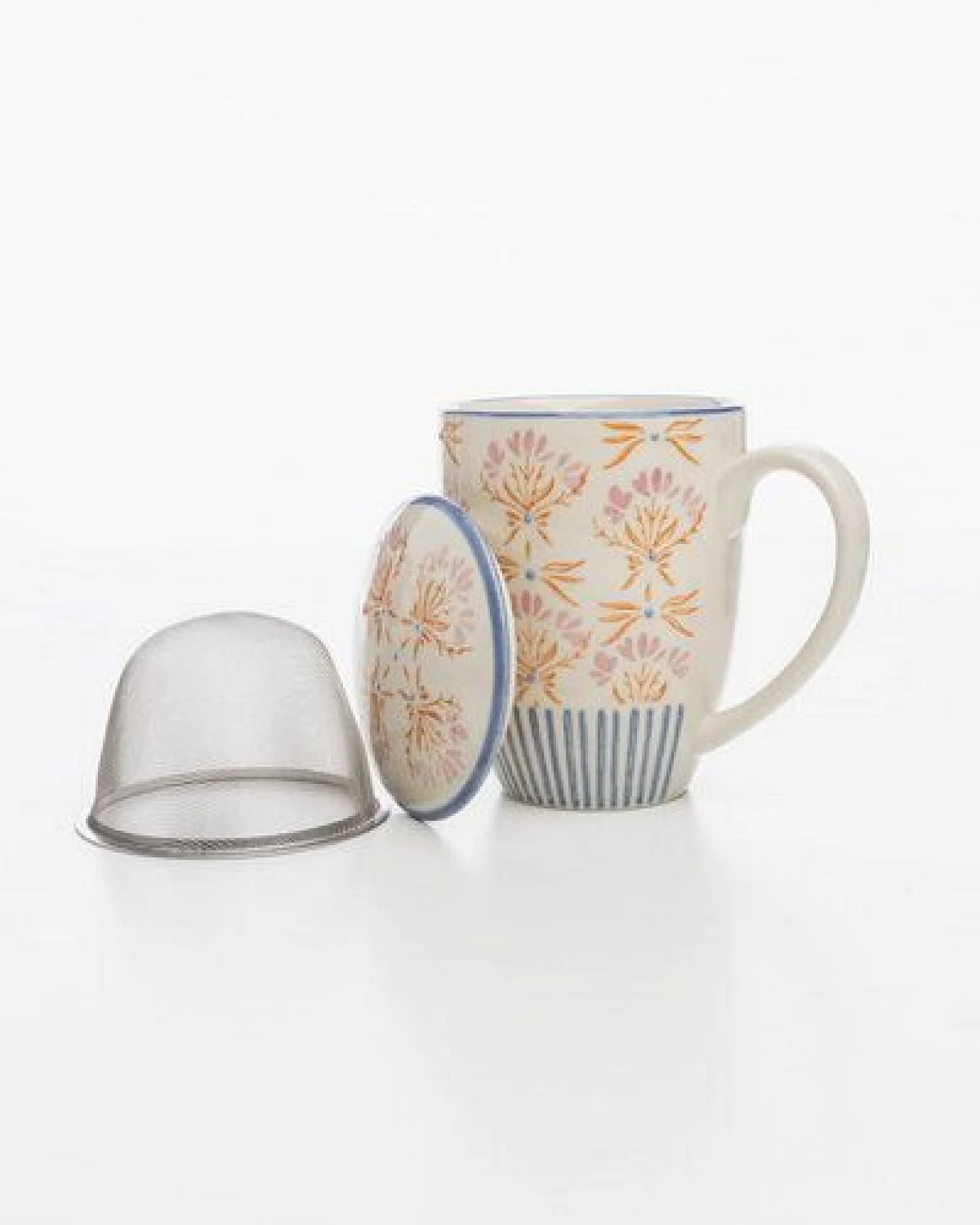 TRANQUILLO Tasse mit Teesieb RETROFLORIA – Ansicht 2