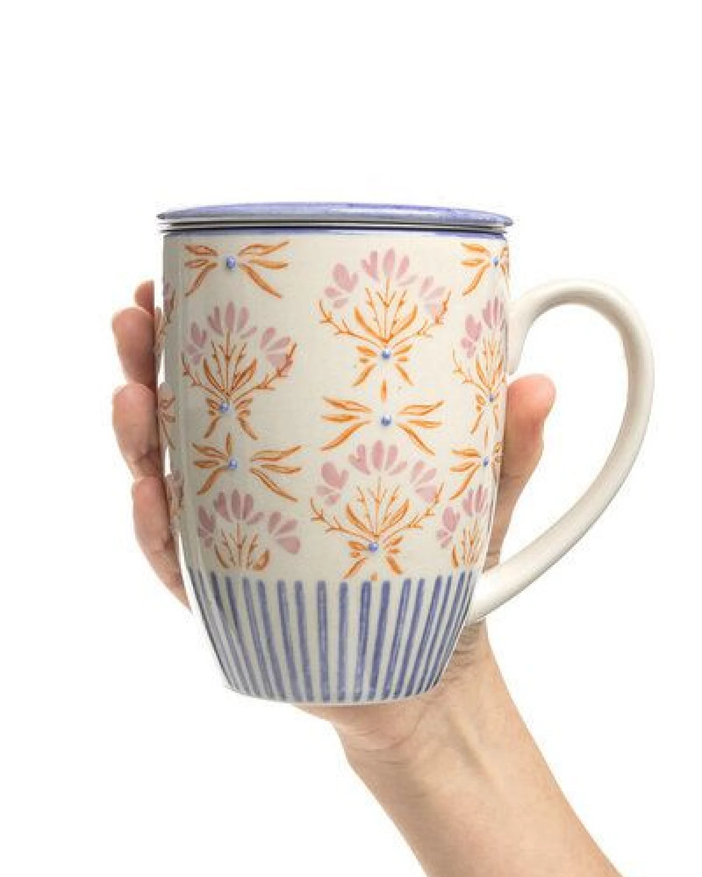 TRANQUILLO Tasse mit Teesieb RETROFLORIA – Ansicht 3