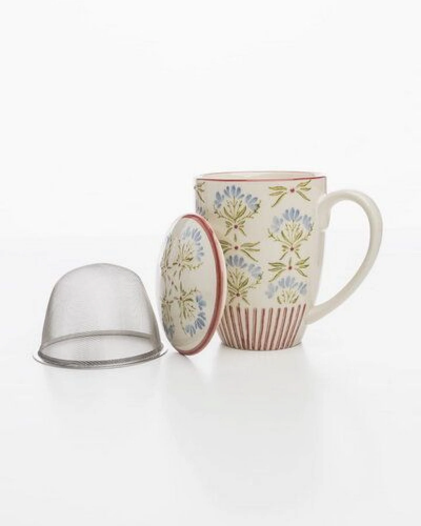 TRANQUILLO Tasse mit Teesieb RETROFLORIA – Ansicht 2