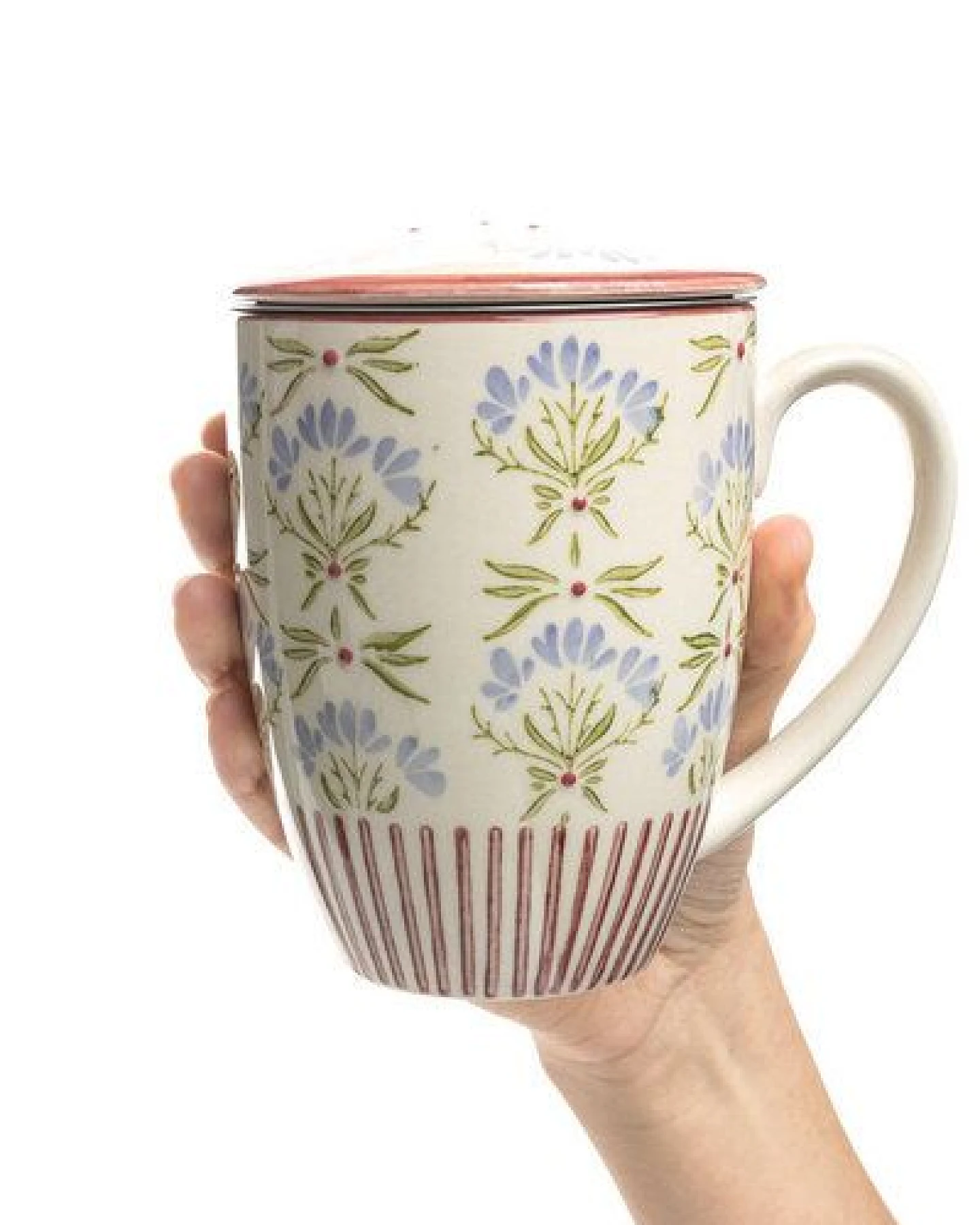 TRANQUILLO Tasse mit Teesieb RETROFLORIA – Ansicht 3