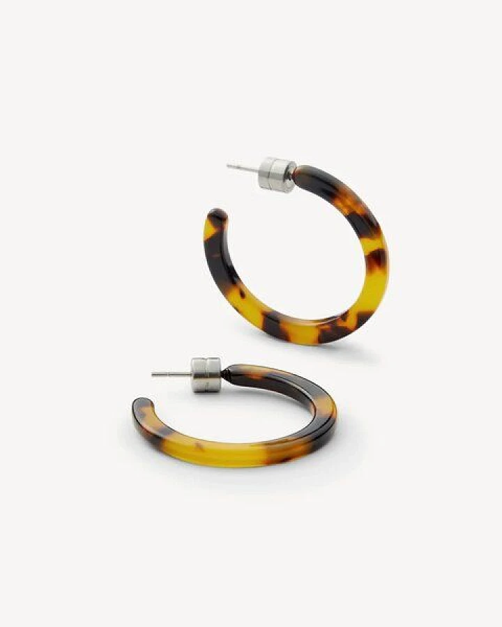 JAN N JUNE MACHETE Runde Ohrringe MINI HOOPS aus Acetat