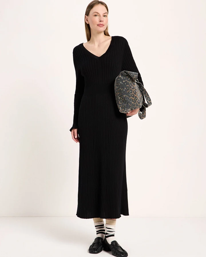 Rippen Strickkleid (GOTS)