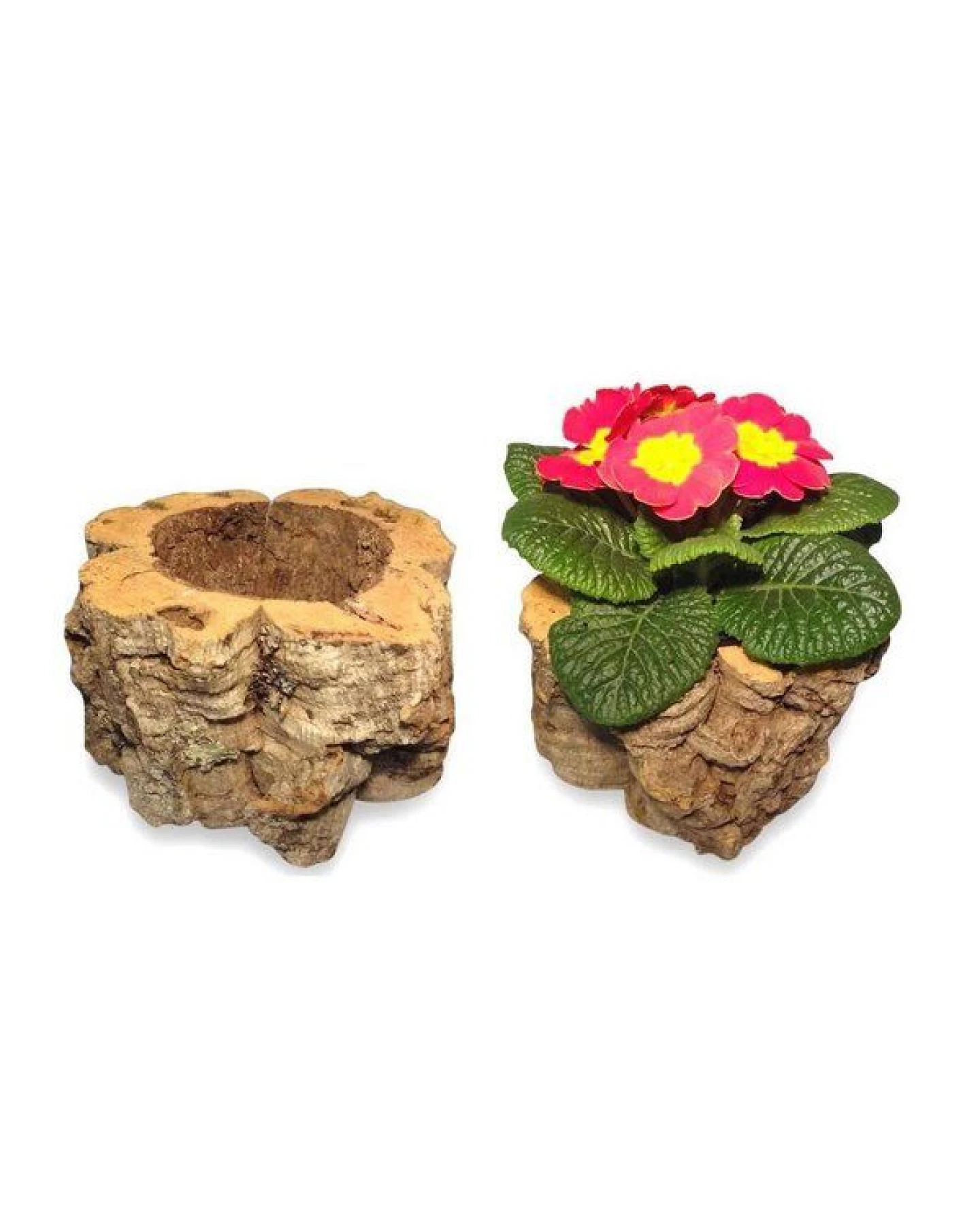 Kork-Deko Blumenübertopf aus Korkrinde – Ansicht 3
