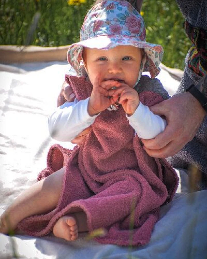 Zeachild Baby Badeponcho aus Bambusfrotte