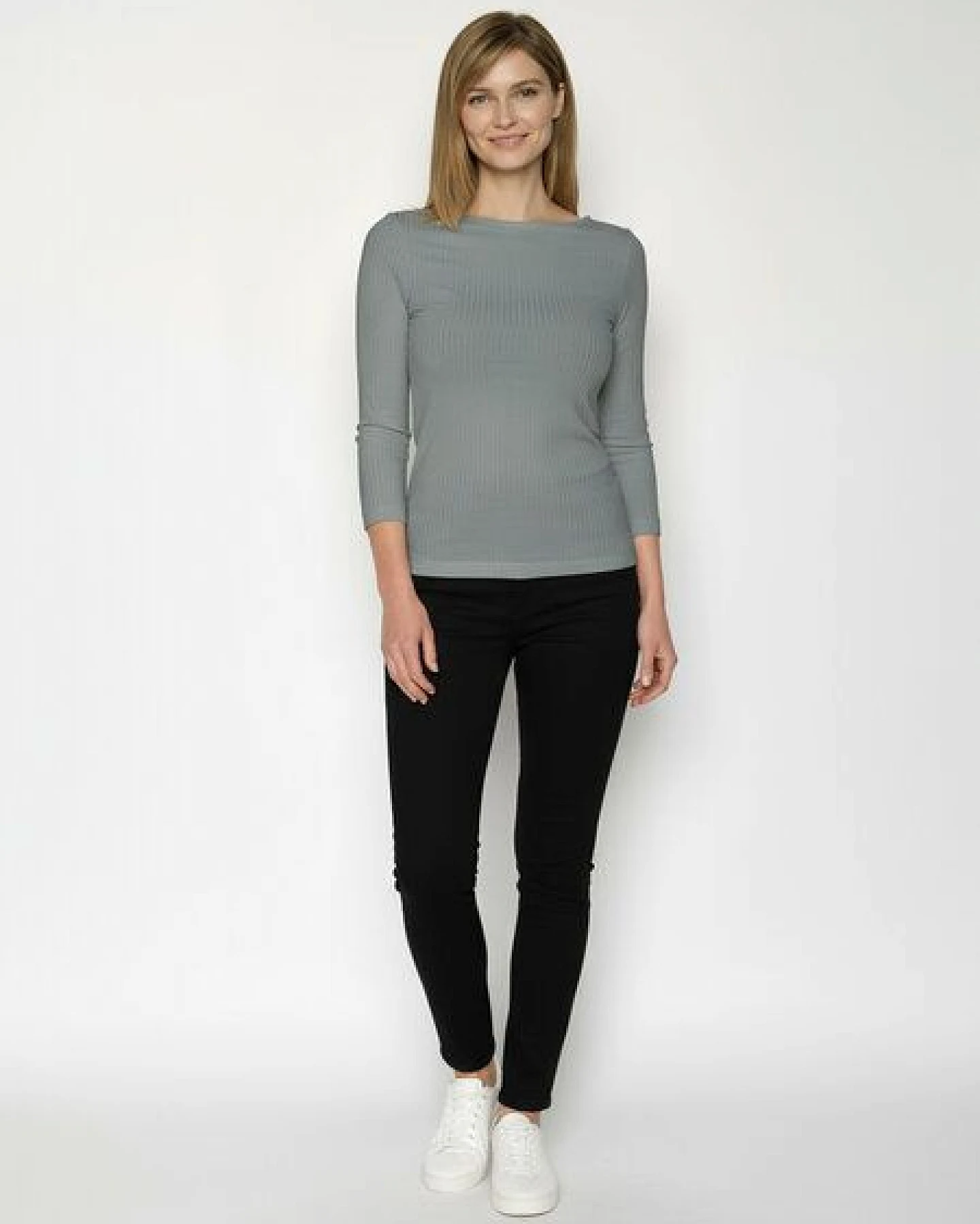 GREENBOMB Basic Refined - Sportliches Longsleeve aus LENZING TENCEL Mix / Fair & Vegan – Ansicht 3