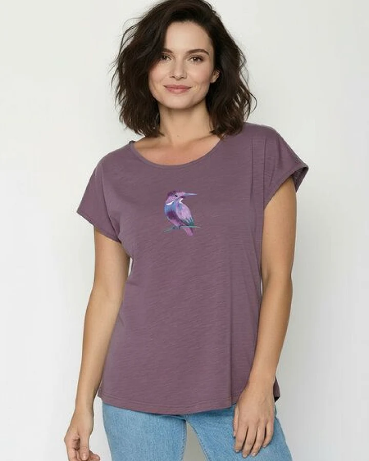 GREENBOMB Bird Look Cool - Lässiges T-Shirt aus Bio-Baumwolle / hochwertiger Print / GOTS / Fair & Vegan