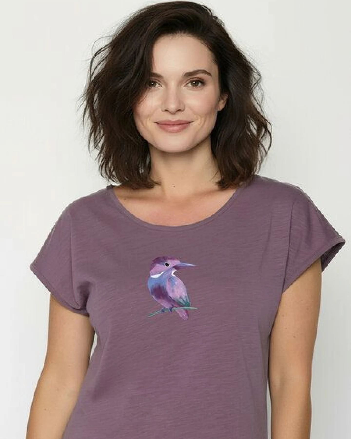 GREENBOMB Bird Look Cool - Lässiges T-Shirt aus Bio-Baumwolle / hochwertiger Print / GOTS / Fair & Vegan – Ansicht 2
