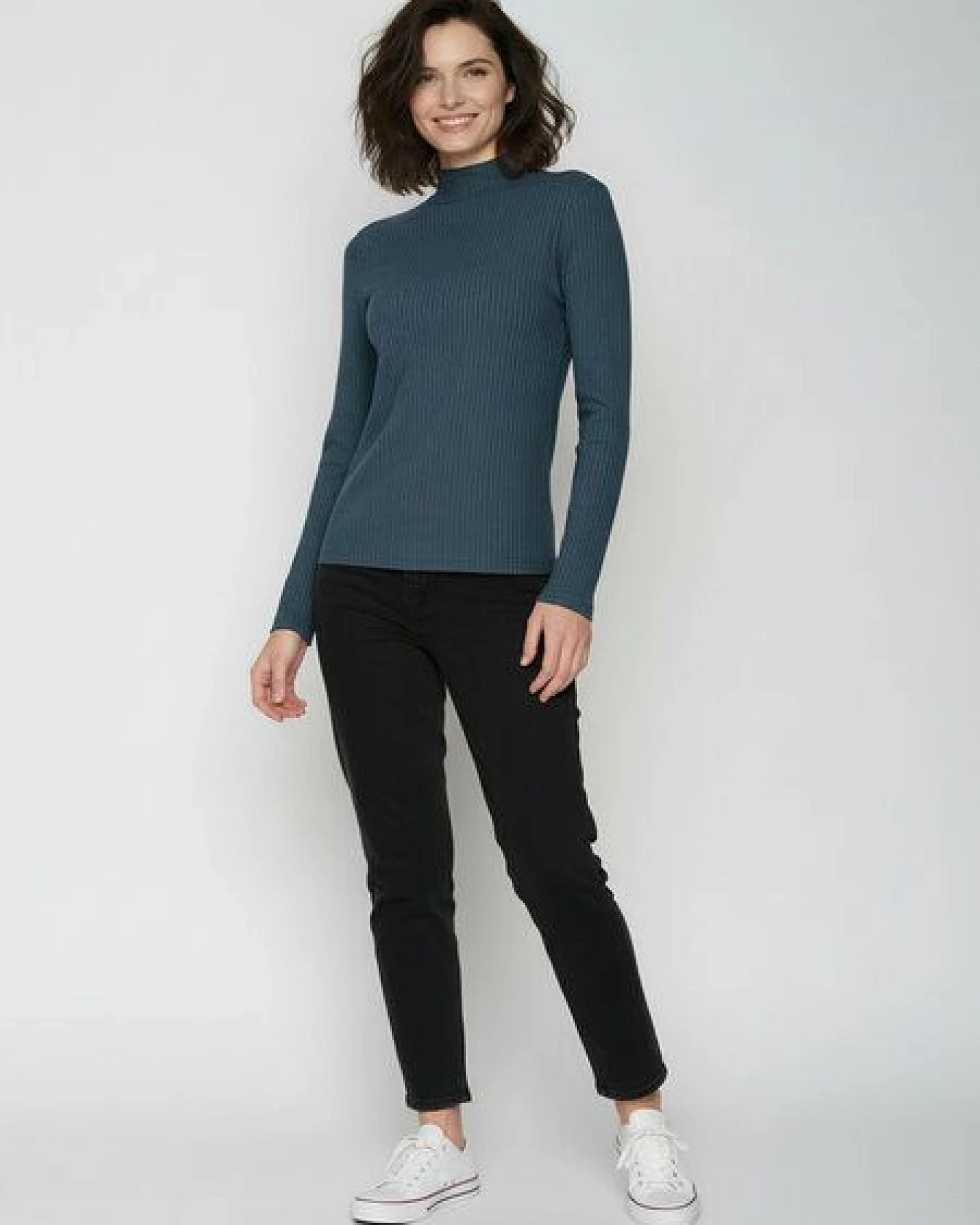 GREENBOMB Basic Weak - Lässiges Longsleeve aus LENZING TENCEL Mix / Fair & Vegan – Ansicht 3