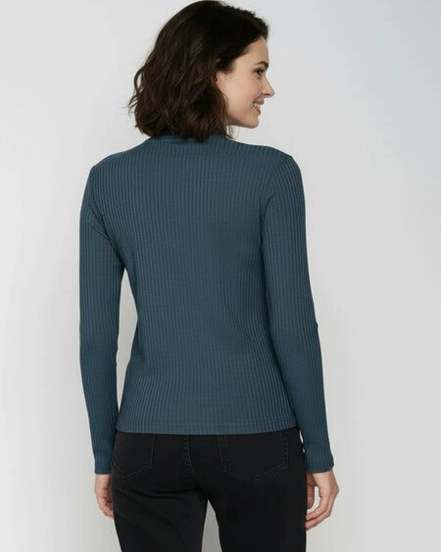 GREENBOMB Basic Weak - Lässiges Longsleeve aus LENZING TENCEL Mix / Fair & Vegan – Ansicht 4