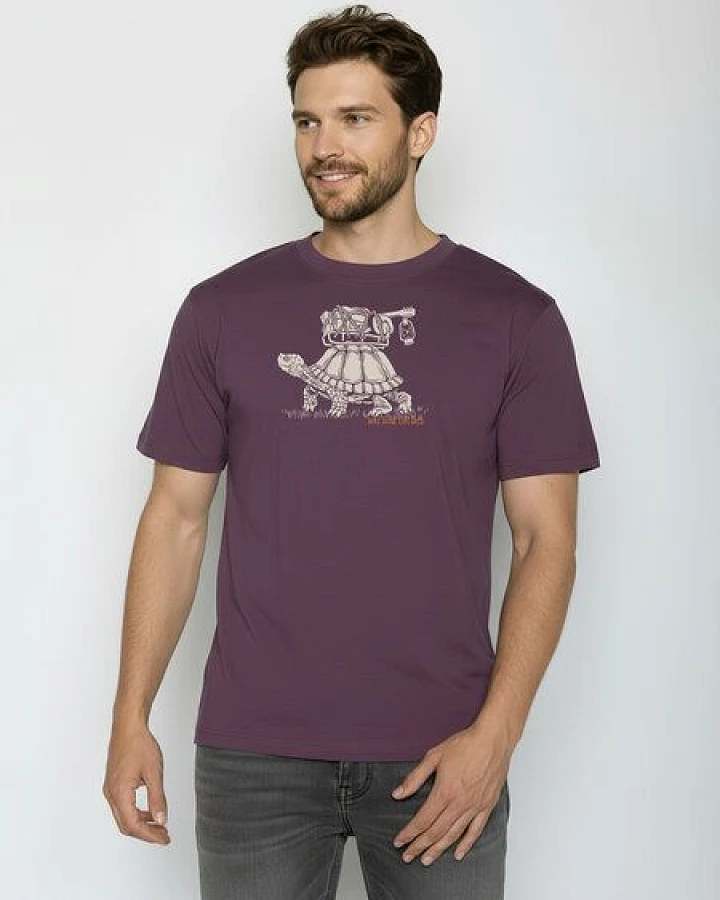 GREENBOMB Turtle Walk Fusion - Lässiges Oversize-T-Shirt aus Bio-Baumwolle / hochwertiger Print / GOTS / Fair & Vegan